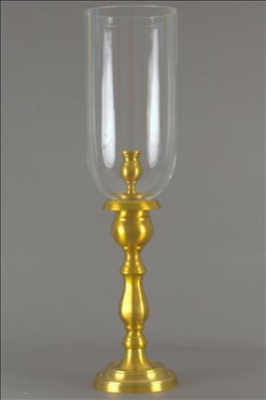 ENGLISH CANDLESTAND CLEAR FRENCH BRONZE