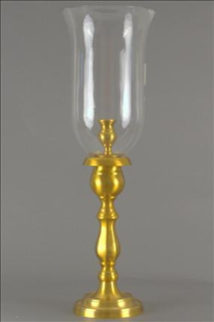 ENGLISH CANDLESTAND CLEAR FLUTED FRENCH BRONZE