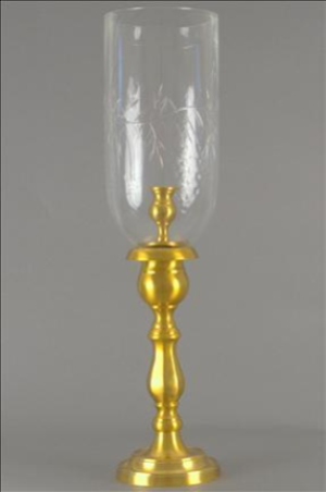 ENGLISH CANDLESTAND GRAPELEAF FRENCH BRONZE