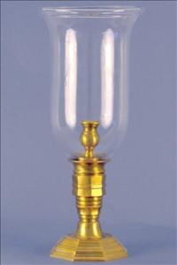 PHOTOPHORE CLEAR FLUTED L FRENCH BRONZE